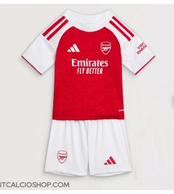Arsenal Prima Maglia Bambino 2025-26 Manica Corta (+ Pantaloni corti)